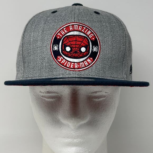 The Amazing Spider Man Funko Pop Hat Baseball Cap Marvel Comics Snapback Gray - Picture 2 of 10